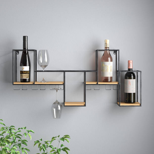 Wine Enthusiast Companies 12 Bottle Wall Mounted Wine Bottle Rack in